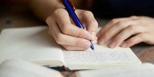 woman writing letter