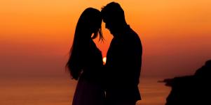 couple in sunset