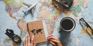 flat lay map