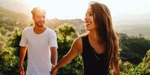 couple holding hands