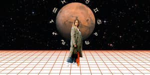 woman in space, mars, zodiac signs