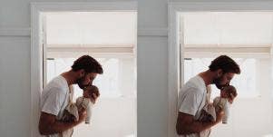 father and baby