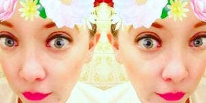 woman with a filter