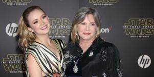 Billie Lourd and Carrie Fisher