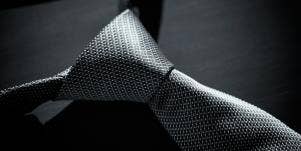 greyscale image of a tie