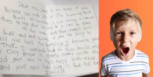 letter, little boy 