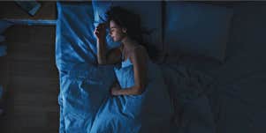 woman asleep in 60 seconds
