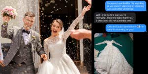 Wedding, text messages