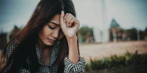 heartbroken woman