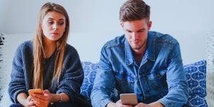 boyfriend and girlfriend having tension
