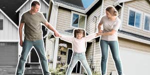 Child being split between two homes