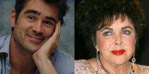 Colin Farrell and Elizabeth Taylor