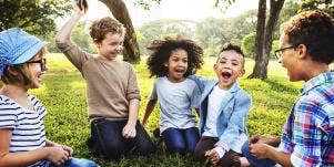 kids gathering together