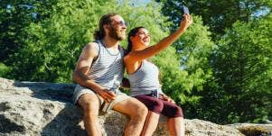couple sharing common interest in hiking