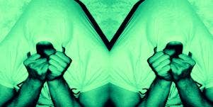 Man hiding