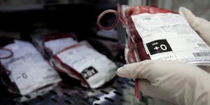 Blood transfusion bags