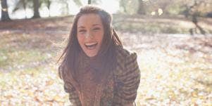 laughing woman