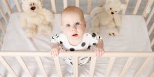 Baby in crib
