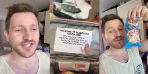 Ross, note left in daughter's lunchbox
