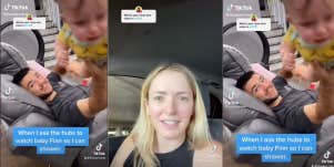 Dad and baby, Laura Danger on TikTok