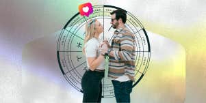 couple, zodiac wheel