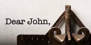 dear john typewriter