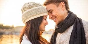 couple smiling