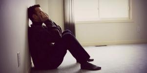 depressed man
