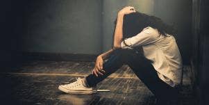 person overwhelmed with life