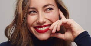 woman with big smile
