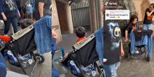 Disneyland kid in stroller TikTok