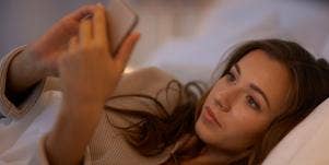 woman texting