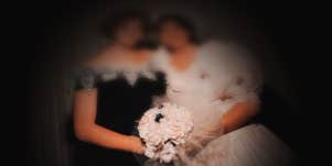 Photo owned by Author. Picture of Author and her BFF. Photo taken in an LDS church on her wedding day.