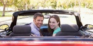 couple in a car