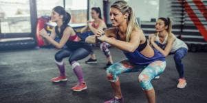 group of women working out