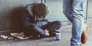 homeless man