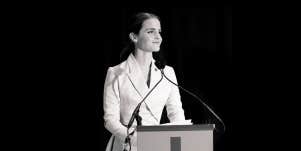 Emma Watson gives a speech to the U.N.