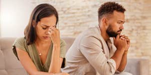 unhappy couple