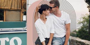 Couple at food truck