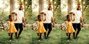 father daughter dancing