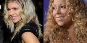 Fergie and Mariah Carey