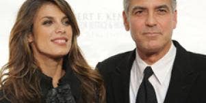 Elisabetta Canalis and George Clooney