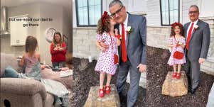 little girl, daddy daughter dance 