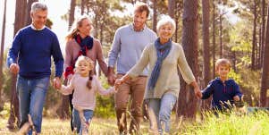 Grandparents with family