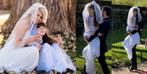 Bride's twin sister