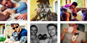 This Instagram Features Hot Men Holding Cute Kittens