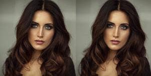 woman with the most attractive hair and eye color
