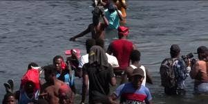 Haitian Asylum Seekers Crossing Rio Grande