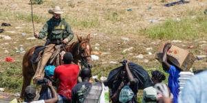 Haitian migrants at the border