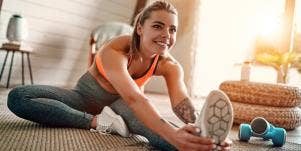 woman working out